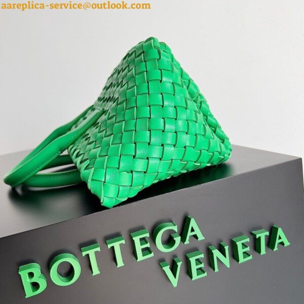 Replica Bottega Veneta Cabat Mini Bag In Green Intrecciato Lambskin 3