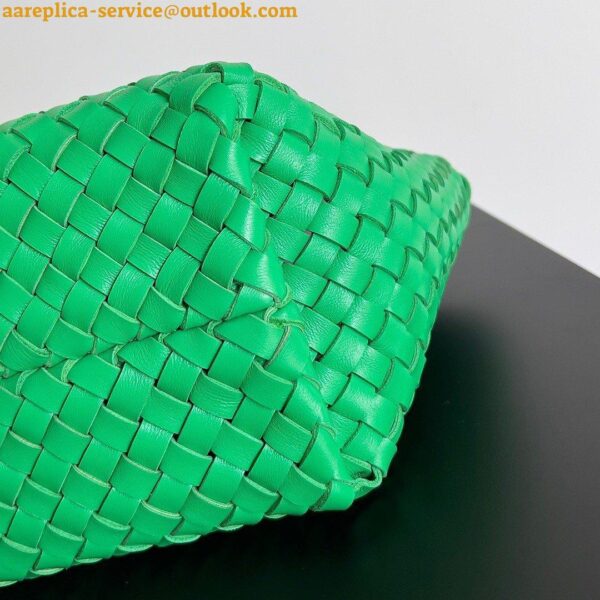 Replica Bottega Veneta Cabat Mini Bag In Green Intrecciato Lambskin 5