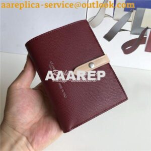 Replica Celine Strap medium/large multifunction wallet in burgundy gra