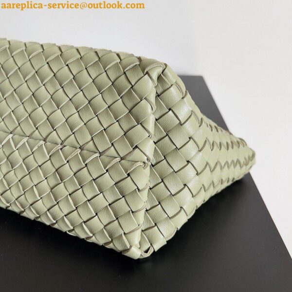 Replica Bottega Veneta Cabat Mini Bag In Travertine Intrecciato Lambskin 7