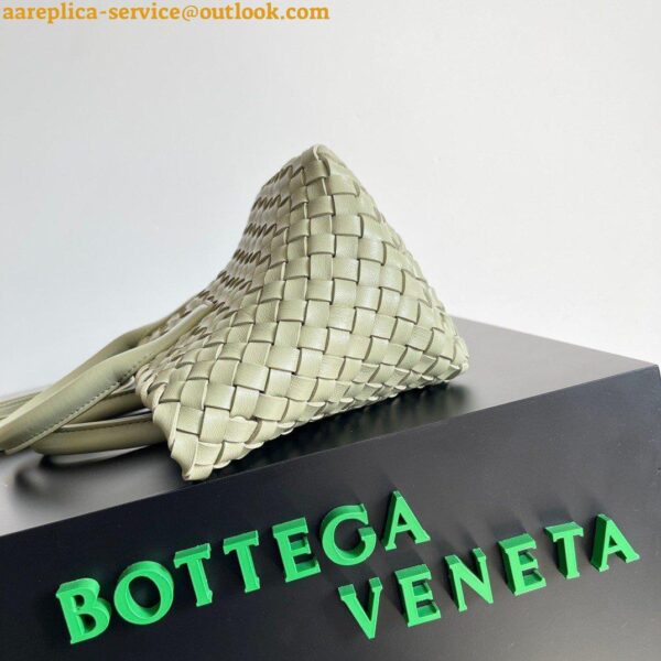 Replica Bottega Veneta Cabat Mini Bag In Travertine Intrecciato Lambskin 11