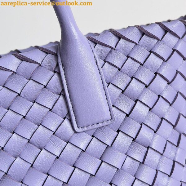 Replica Bottega Veneta Cabat Mini Bag In Wisteria Intrecciato Lambskin 10