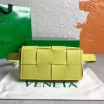 Replica Bottega Veneta BV 639367 Belt-Cassette 55869 Bag Yellow