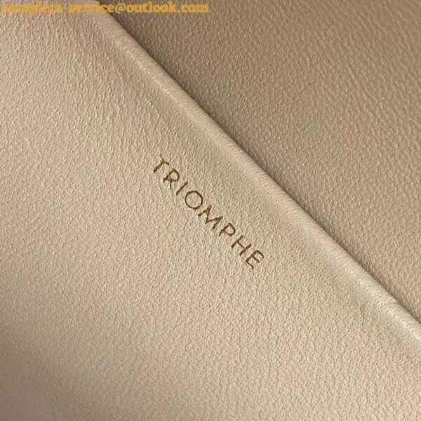 Replica Celine Triomphe Medium Bag In Nude Smooth Calfskin 17