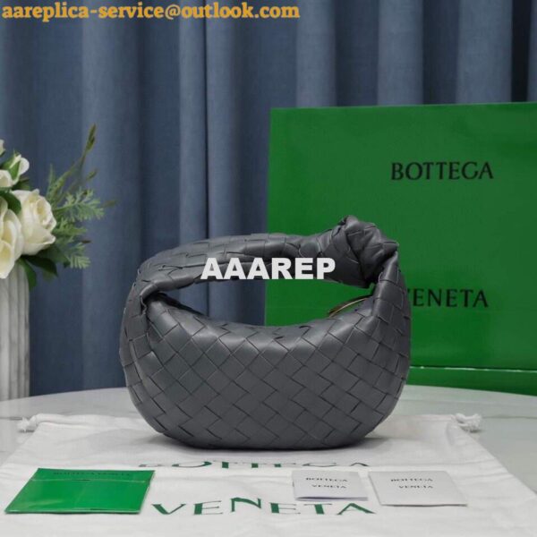 Replica Bottega Veneta BV 651876 mini Jodie Dark Grey 4