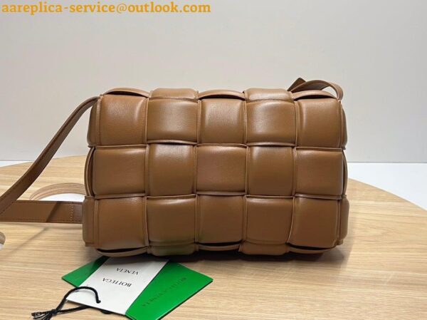 Replica Bottega Veneta Padded Cassette Bag In Caramel Intrecciato Lambskin