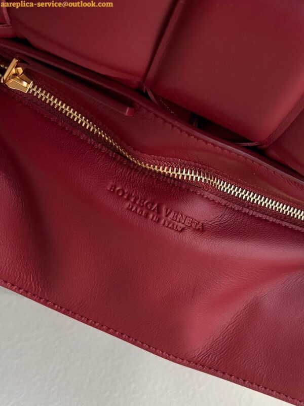 Replica Bottega Veneta Padded Cassette Bag In Dark Red Intrecciato Lambskin 9