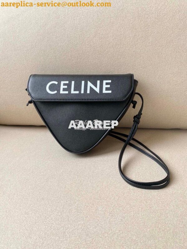 Replica Celine Triangle Bag In Smooth Calfskin With Celine Print 19590 3