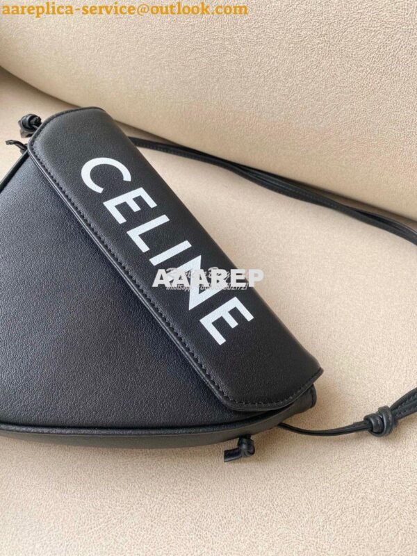 Replica Celine Triangle Bag In Smooth Calfskin With Celine Print 19590 6