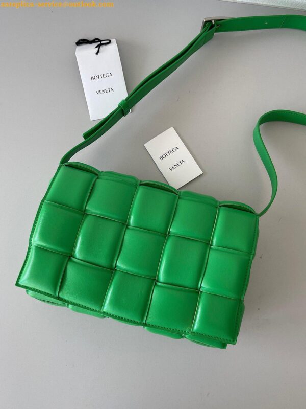 Replica Bottega Veneta Padded Cassette Bag In Parakeet Intrecciato Lambskin 3