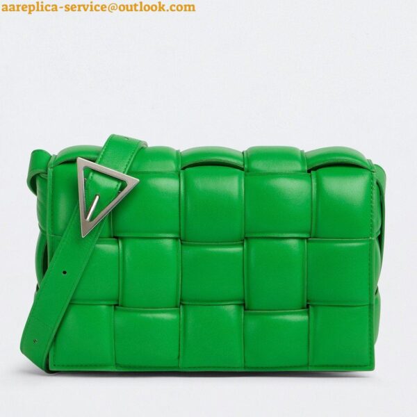 Replica Bottega Veneta Padded Cassette Bag In Parakeet Intrecciato Lambskin 5