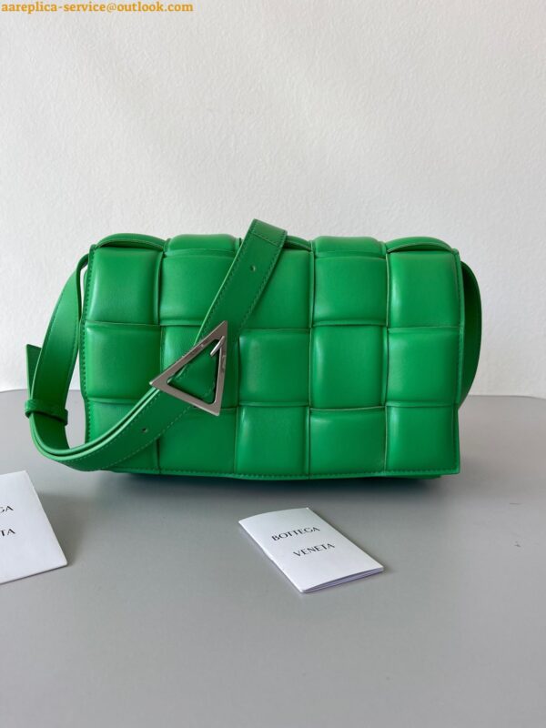 Replica Bottega Veneta Padded Cassette Bag In Parakeet Intrecciato Lambskin 11