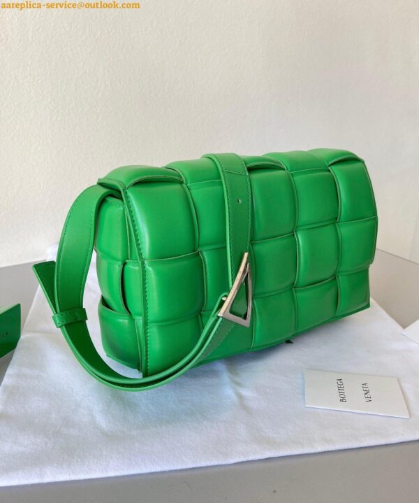 Replica Bottega Veneta Padded Cassette Bag In Parakeet Intrecciato Lambskin 12