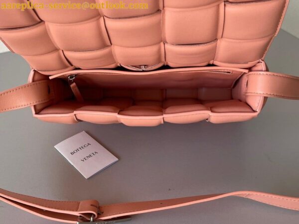 Replica Bottega Veneta Padded Cassette Bag In Peachy Intrecciato Lambskin 10