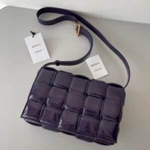 Replica Bottega Veneta Padded Cassette Bag In Purple Intrecciato Deerskin