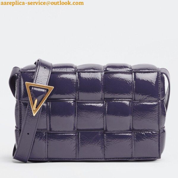 Replica Bottega Veneta Padded Cassette Bag In Purple Intrecciato Deerskin 6