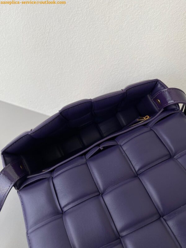 Replica Bottega Veneta Padded Cassette Bag In Purple Intrecciato Deerskin 8