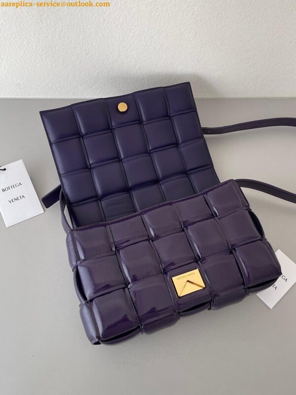 Replica Bottega Veneta Padded Cassette Bag In Purple Intrecciato Deerskin 9