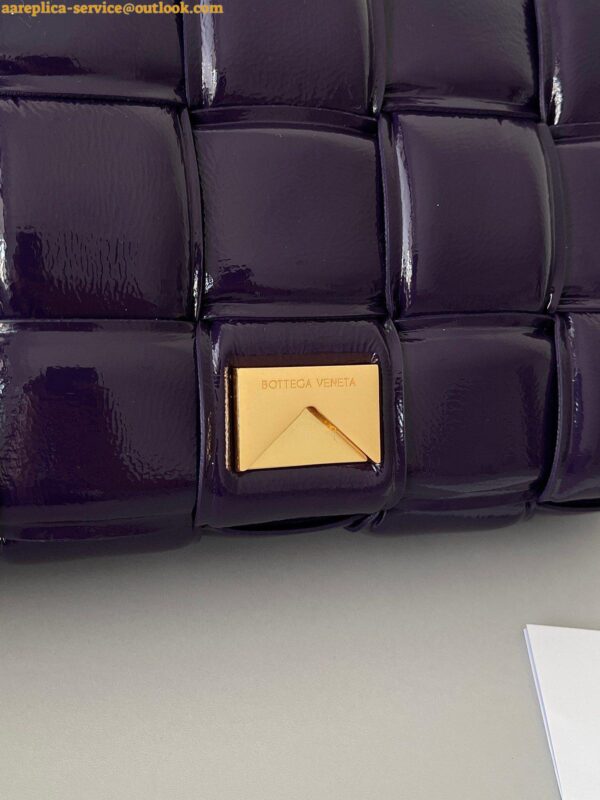 Replica Bottega Veneta Padded Cassette Bag In Purple Intrecciato Deerskin 10