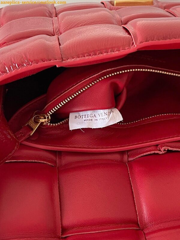 Replica Bottega Veneta Padded Cassette Bag In Red Intrecciato Deerskin 10