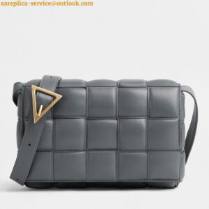 Replica Bottega Veneta Padded Cassette Bag In Thunder Intrecciato Lambskin 2