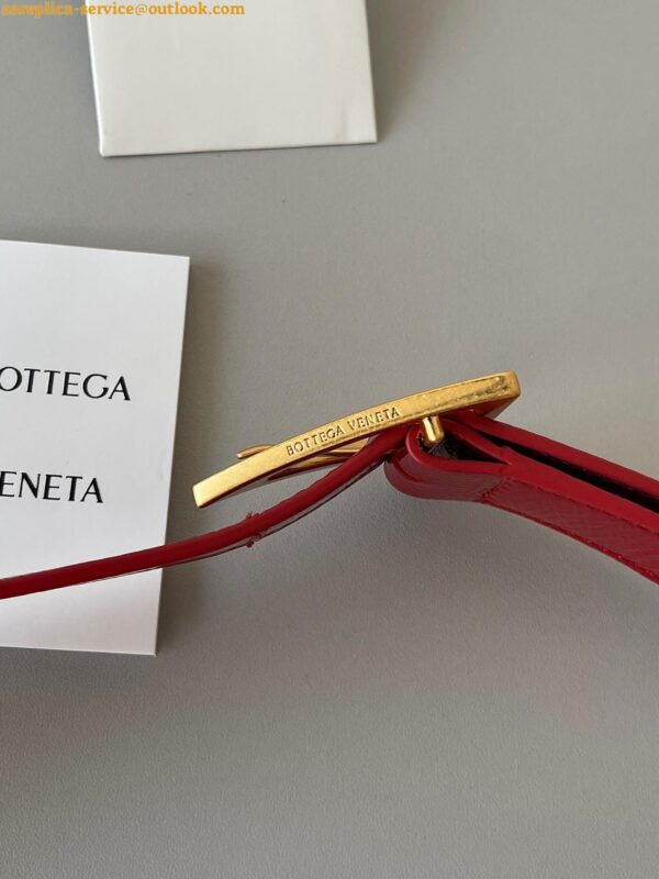 Replica Bottega Veneta Padded Cassette Bag In Red Intrecciato Deerskin 12