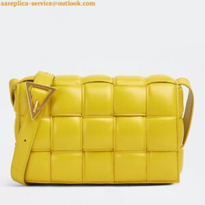 Replica Bottega Veneta Padded Cassette Bag In Yellow Intrecciato Lambskin 2