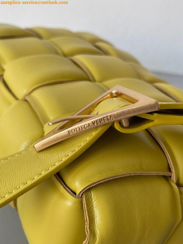 Replica Bottega Veneta Padded Cassette Bag In Yellow Intrecciato Lambskin 7