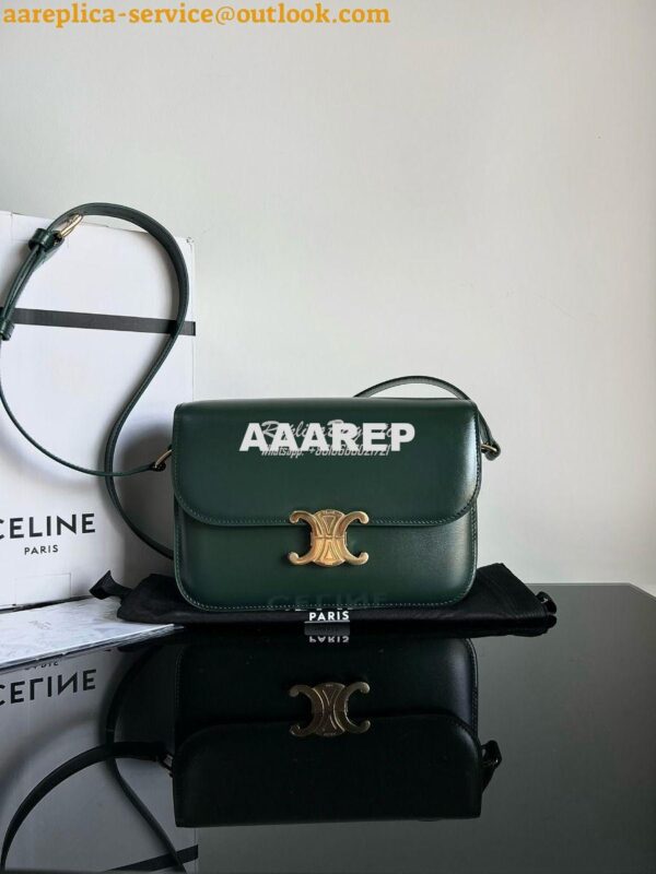 Replica Celine Triomphe Bag Shiny Calfskin Amazone