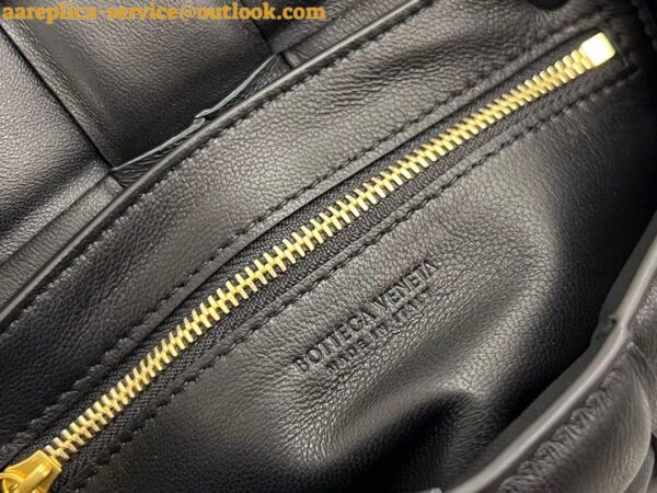 Replica Bottega Veneta Small Padded Cassette Bag In Black Lambskin 12