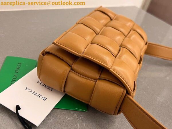 Replica Bottega Veneta Small Padded Cassette Bag In Camel Lambskin 3