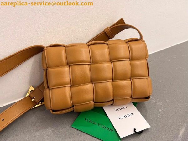 Replica Bottega Veneta Small Padded Cassette Bag In Camel Lambskin 6