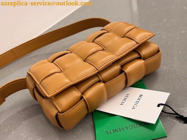 Replica Bottega Veneta Small Padded Cassette Bag In Camel Lambskin 7