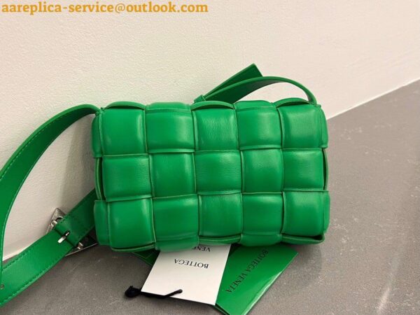 Replica Bottega Veneta Small Padded Cassette Bag In Parakeet Lambskin 5