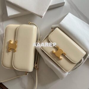 Replica Celine Triomphe Bag Shiny Calfskin Ivory