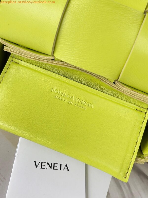 Replica Bottega Veneta Candy Cassette Bag In Acid Kiwi Lambskin 13