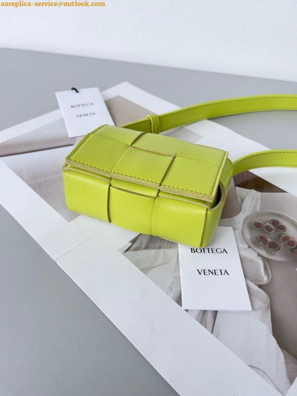 Replica Bottega Veneta Candy Cassette Bag In Acid Kiwi Lambskin 18