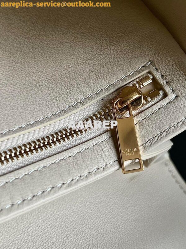 Replica Celine Triomphe Bag Shiny Calfskin Ivory 15