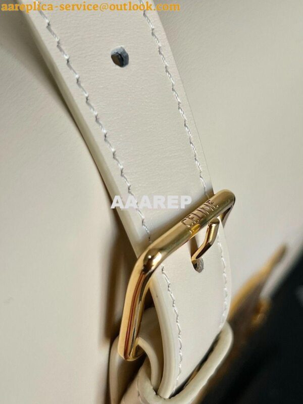 Replica Celine Triomphe Bag Shiny Calfskin Ivory 17