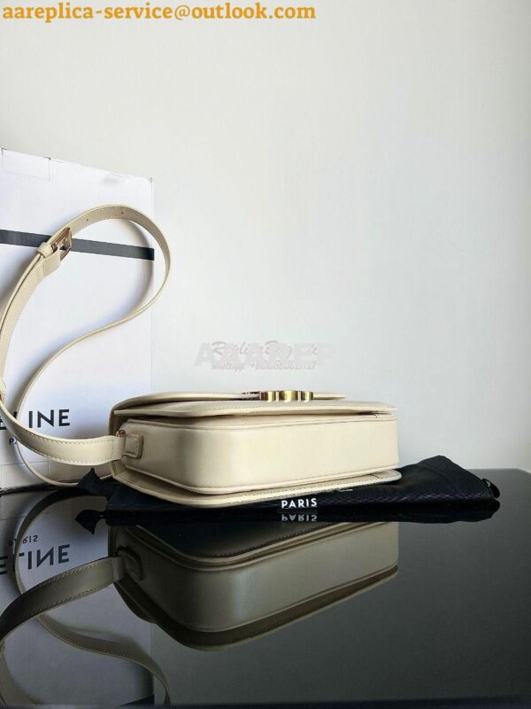 Replica Celine Triomphe Bag Shiny Calfskin Ivory 20