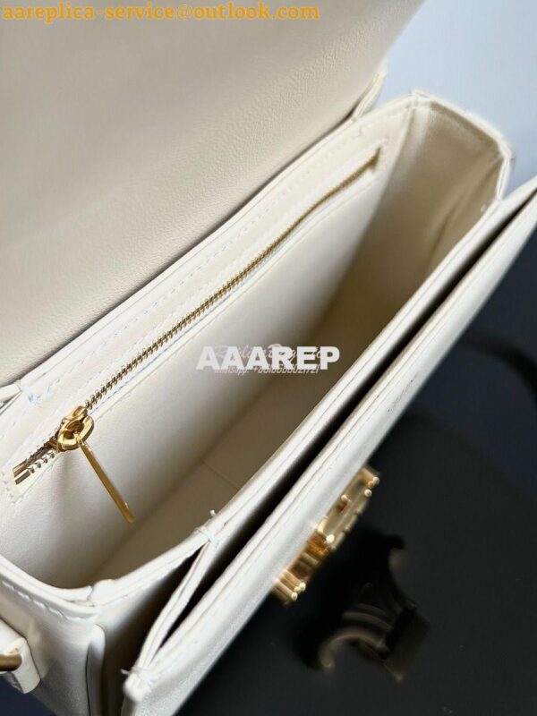 Replica Celine Triomphe Bag Shiny Calfskin Ivory 31