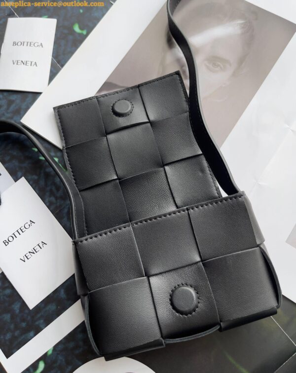 Replica Bottega Veneta Candy Cassette Bag In Black Lambskin 11