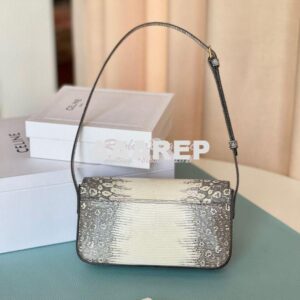 Replica Celine Triomphe Shoulder Bag In Lizard Leather 194143 Natural 2