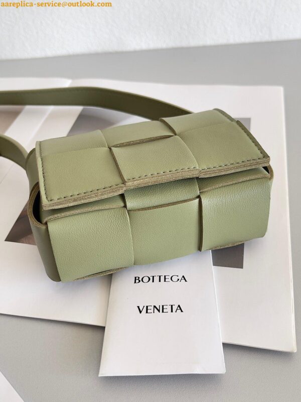 Replica Bottega Veneta Candy Cassette Bag In Travertine Lambskin 5