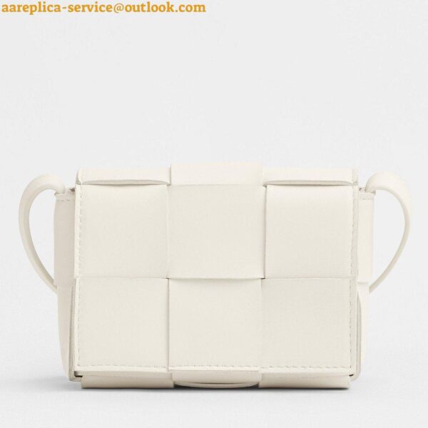 Replica Bottega Veneta Candy Cassette Bag In White Lambskin 3