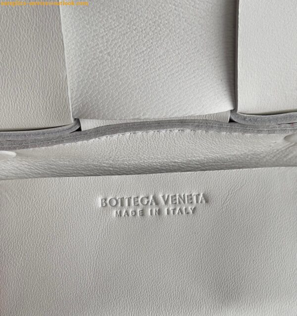 Replica Bottega Veneta Candy Cassette Bag In White Lambskin 13