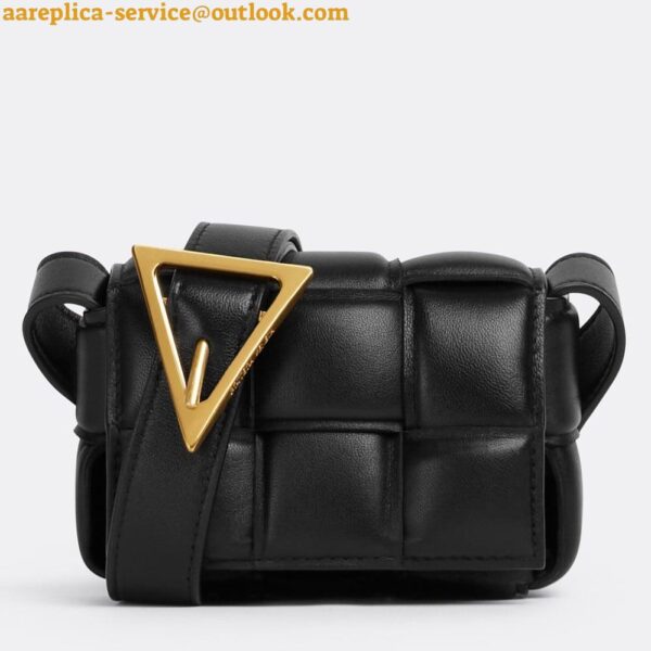 Replica Bottega Veneta Candy Padded Cassette Bag In Black Lambskin 3