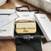 Replica Celine Triomphe Shoulder Bag In Triomphe Canvas And Calfskin 1 2