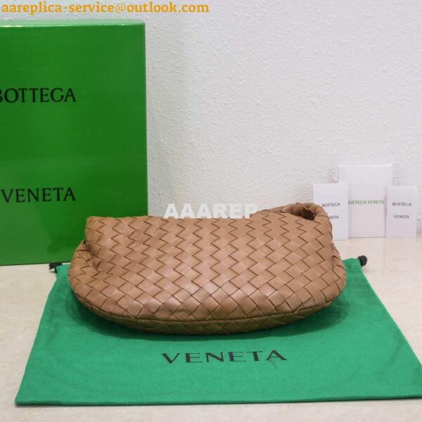 Replica Bottega Veneta BV 690225 Teen Jodie intrecciato leather shoulder bag Brown 6