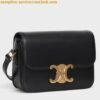 Replica Celine Triomphe Teen Bag In Black Triomphe Canvas 2